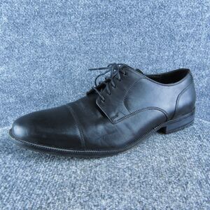 Cole Haan Men Derby Oxfords Shoes Size 11.5 Medium Black‎ Leather Lace Up